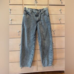 Levi's Black and Gray Denim “Baggy Dad” Jeans Size 26.